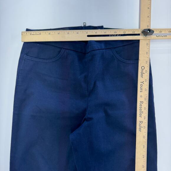 J.Crew Pants Womens 2 Blue Dannie Skinny‎ Ankle Zip Back High Rise Career - Picture 6 of 8